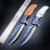 Foreign trade knife wooden handle fruit knife multi-purpose outdoor knife military knife self-defense tool generation hand-made folding knife