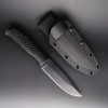 Outdoor K-Sheath Straight Knife, Outdoor Emergency Shelter-Building Tool, Survival Adventure Sharp Straight Knife, Non-Slip Handle, Portable