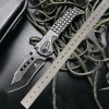 Amazon Cross-Border Supply Outdoor Survival Heavy-Duty Folding Knife Stone-Washed Stainless Steel Folding Knife High-Quality Sharp Knife