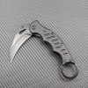 Outdoor Cool Claw Knife Portable Car Window-Breaking Escape Tool Knife Ring Fox Folding Knife Folding Claw Knife