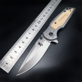 Mini knife self-defense portable fruit knife high hardness camping folding knife cross-border Browning knife folding knife wholesale