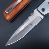 Outdoor knife folding stainless steel fruit knife wooden handle folding knife camping tools outdoor supplies cross-border foreign trade knife