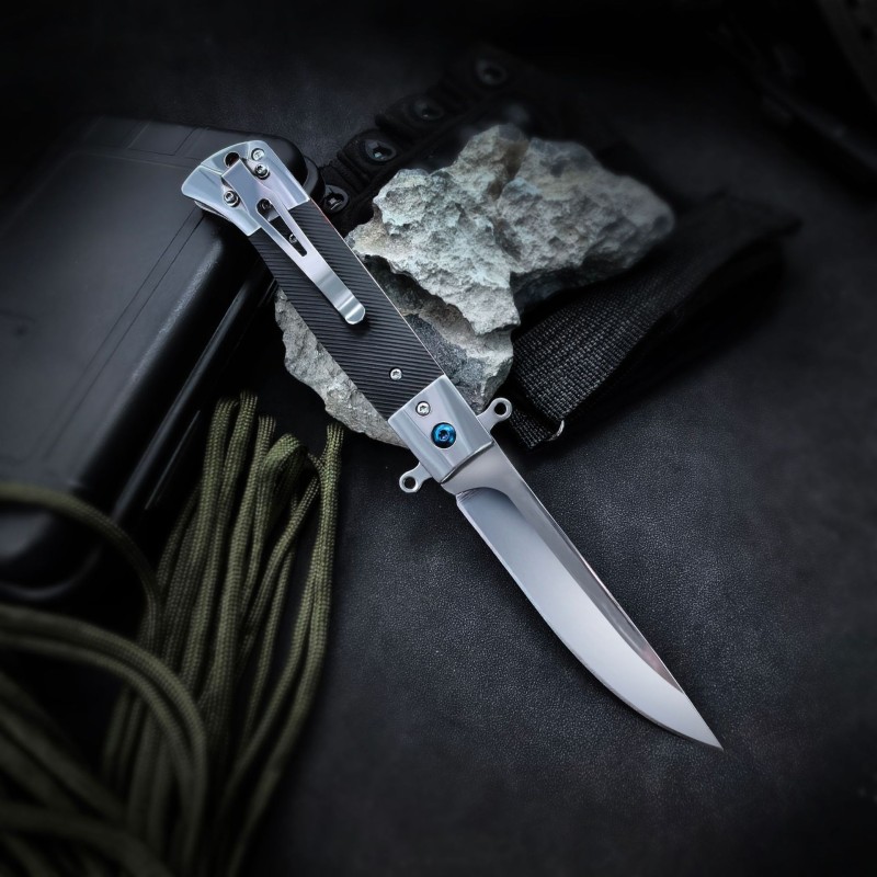 Cross-Border New G10 Handle Outdoor Tactical Pocket Knife Camping Emergency Knife Mirror Finish Exquisite Pocket Fruit Knife Portable