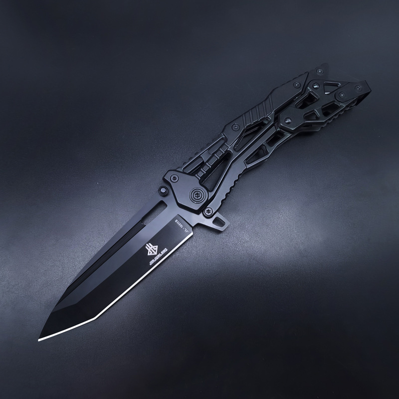 All-steel mechanical knife creative high hardness outdoor tools field saber fruit knife with nylon knife cover