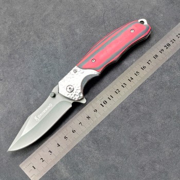Outdoor Survival Knife, Survival Folding Knife, Stainless Steel Folding Knife, Micarta Self-Defense Knife, Multi-Functional Tactical Knife