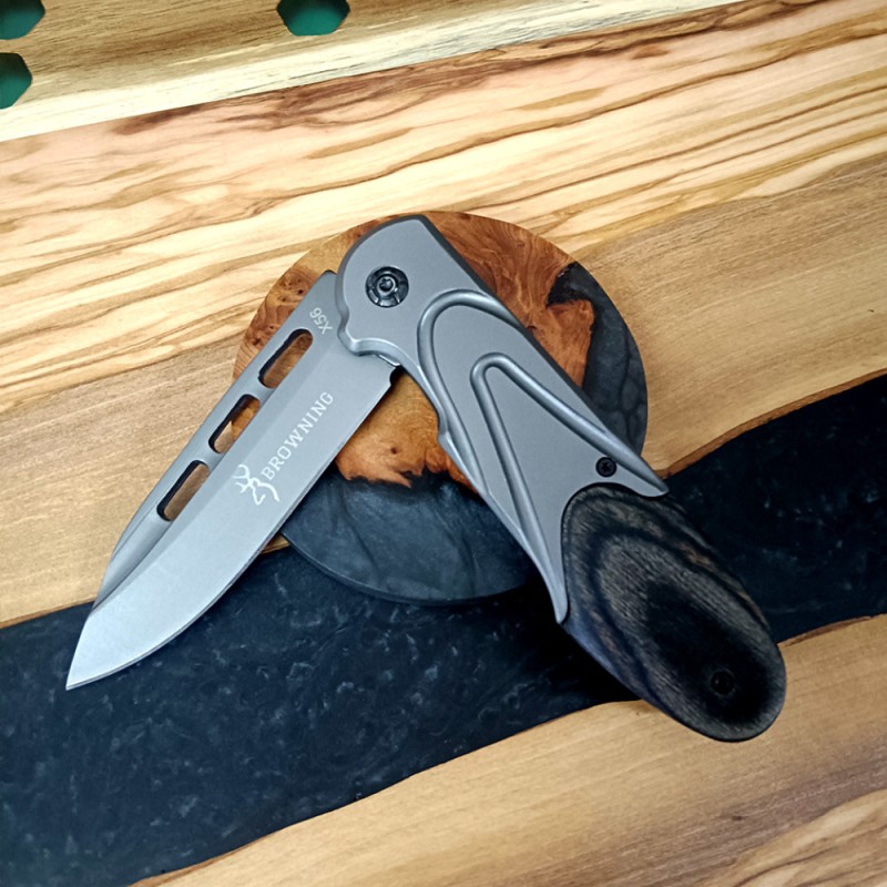 Cross-Border Supply Wilderness Survival Tactical Knife Blade Special Outdoor Knife Ebony Handle Sharp Stainless Steel Knife