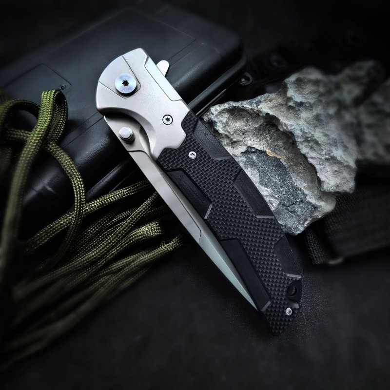 Cross-Border G10 Handle Fa80 Outdoor Self-Defense Folding Knife Exquisite Gift for Men Multi-Functional Fruit Knife