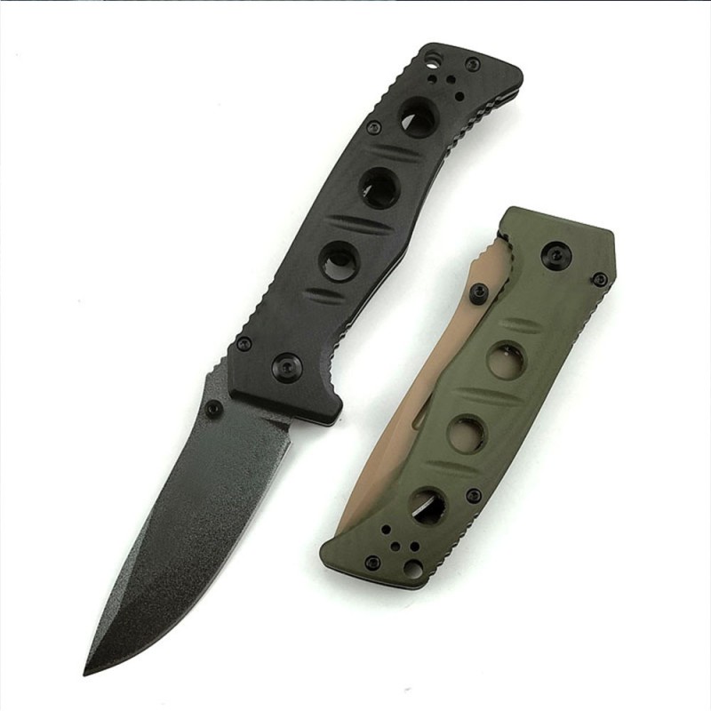 Outdoor Survival Folding Knife G10 Non-Slip Handle Sharp Cutting Small Folding Knife Pocket Fruit Knife Fishing Knife