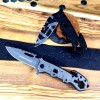 Outdoor Aluminum Handle Foldableing Knife Portable Camouflage Anti-Wolf Knife Outdoor Survival Self-Defense Sharp Stainless Steel Foldableing Knife