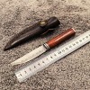 Amazon’s Best-Selling Keel Integrated Lightweight Damascus Forged Small Straight Knife Barbecue Meat Cutting Knife Fruit Knife