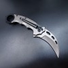 Outdoor claw knife high hardness car broken window escape tool knife saber ring fox folding knife folding claw knife