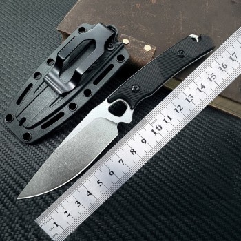 Amazon Supply Knife K-Type Sheath Portable Hiking Knife Survival Knife Tactical Folding Knife G10 Handle Straight Knife