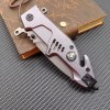 Cross-border Swiss rescue folding knife multi-purpose folding knife foreign trade pocket knife high hardness compass adventure survival knife