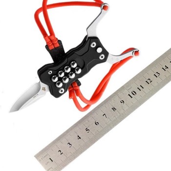 New slingshot folding knife G10 handle competitive deformable high precision hunting slingshot carry-on self-defense fruit knife