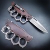 Folding Knuckles Knife Tiger Finger Multi-function Car Window Breaking Outdoor Defense Sabre Buckle Four-finger Hand Support Knife