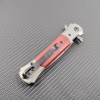 Outdoor self-defense knife chicken wing wooden handle sword fish folding knife back clip portable sharp knife barbecue meat knife