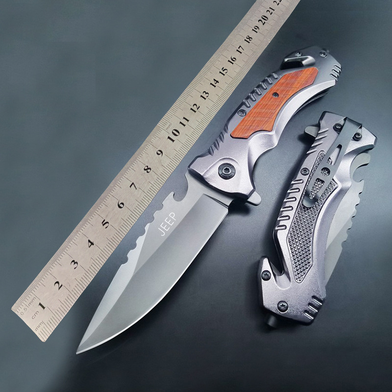 Multifunctional Folding Knife, Car Window Breaker, Outdoor Tool, Self-Defense, Wilderness Survival, Export Folding Knife, Fruit Knife