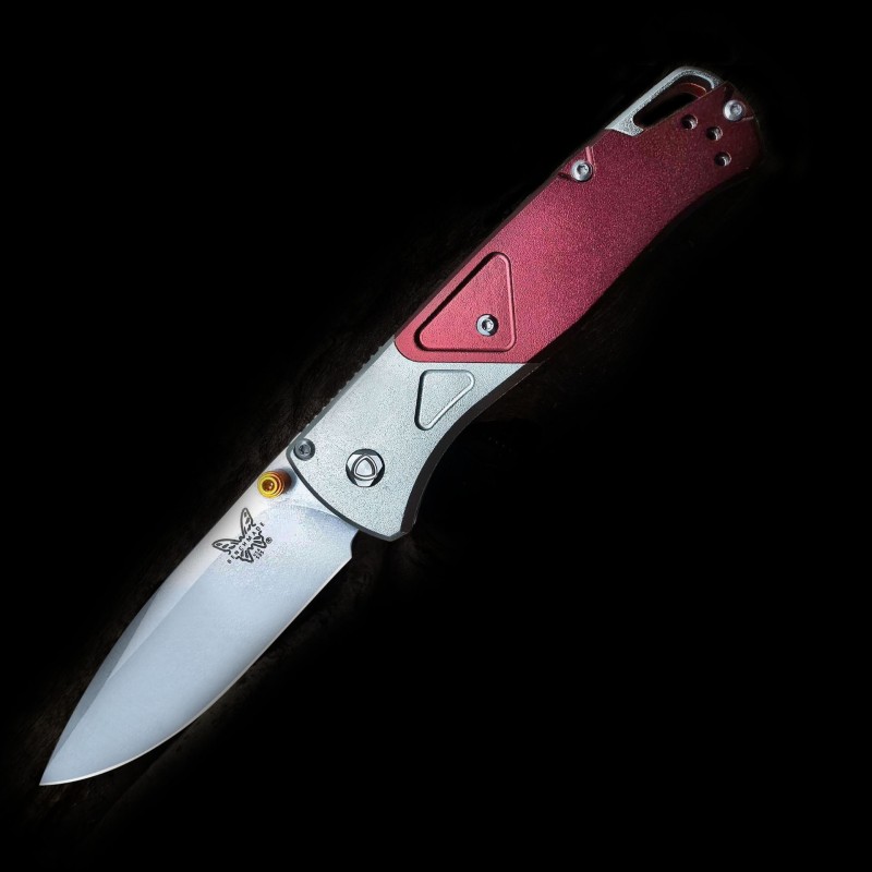 Cross-Border Butterfly 535 Red Aluminum Folding Pocket Knife Wilderness Survival Pocket Knife Edc Folding Knife High Hardness Folding Knife