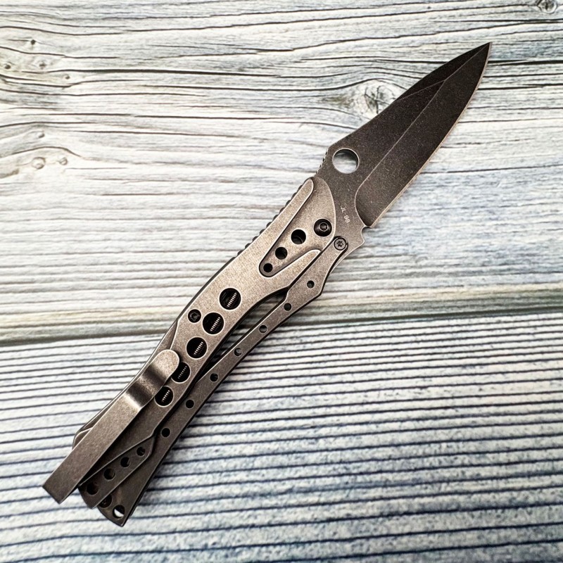 Cross-border source field folding saber stone wash sharp stainless steel folding knife high hardness hunting tool fruit knife