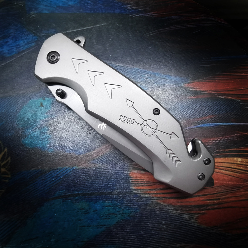 All-steel outdoor knife portable high hardness folding knife camping tools household fruit knife folding knife factory wholesale