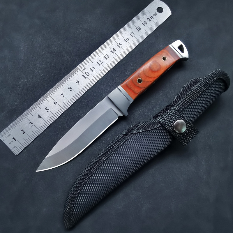 Mini Knife Outdoor Survival Knife Small Skill Knife Fruit Knife TEMU Supply Hunting Knife Field Hand-held Meat Small Straight Knife
