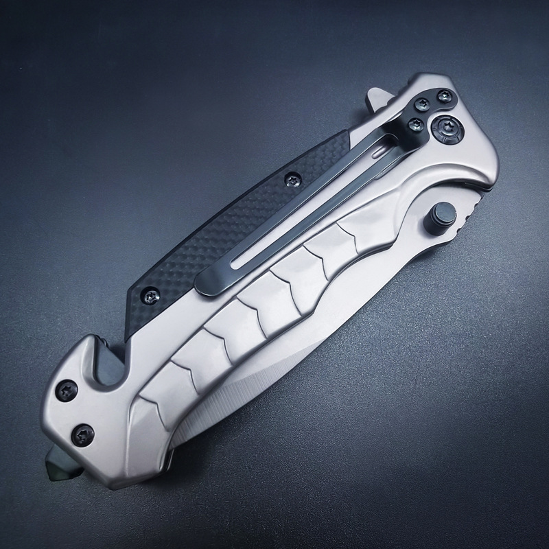 self-defense outdoor knife folding knife wilderness survival camping knife TEMU supply saber travel household fruit knife