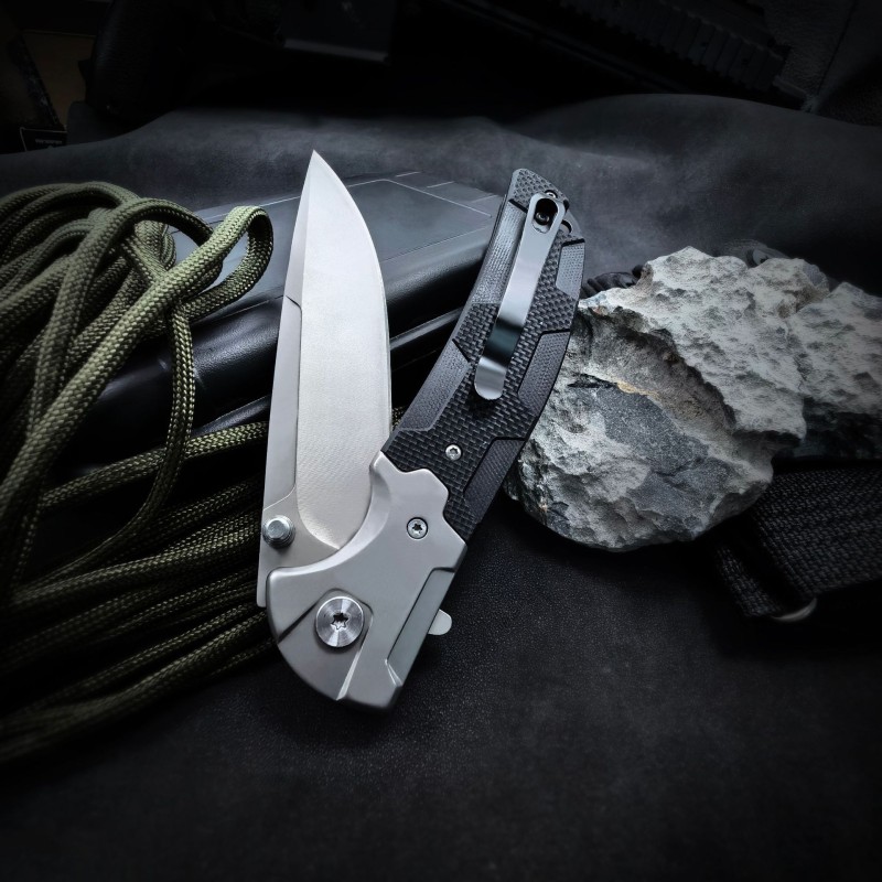 Cross-Border G10 Handle Fa80 Outdoor Self-Defense Folding Knife Exquisite Gift for Men Multi-Functional Fruit Knife