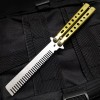Practice Comb Butterfly Comb Fingers Fashion Play Folding Watch Hand Training Knife Props Training Knife csgo Play Black Comb