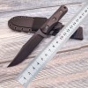 Cross-Border Supply Camping and Mountaineering Self-Defense Knife, High Hardness, Sharp, Integrated Straight Knife, Portable Cutting Survival Outdoor Knife