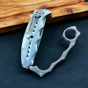Outdoor Cool Mecha Tiger Finger Gloves Folding Knife Sharp High Hardness Stainless Steel Adventure Knife Multi-Functional Window Breaking