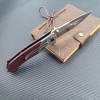 Cross-Border Outdoor Self-Defense Folding Knife Browning Saber Mahogany Handle Sharp Fruit Knife Jungle Adventure Knife