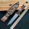 Wild Survival Knife Keel Integrated Camping Mountaineering Knife Outdoor Mt Camouflage Tactical Knife K Sheath Knife Set Edc Knife