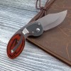 Outdoor pocket self-defense small folding knife creative color wood handle stainless steel knife car exquisite disassembly express knife
