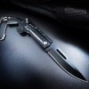 Mini Folding Creative Knife with All-Steel Handle, Self-Defense Keychain Knife, Car Package Opening Knife, Fruit Knife