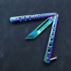 Unbladed Samurai Butterfly Practice Knife CSGO Game Toy All-Steel Hand-Playing Training Novice Comb Practice Artifact