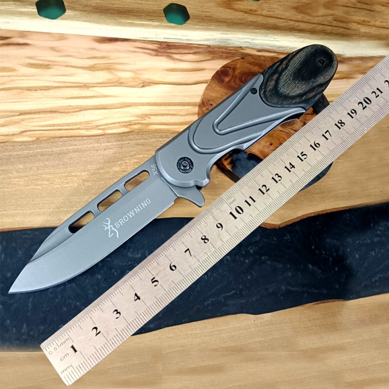 Cross-Border Supply Wilderness Survival Tactical Knife Blade Special Outdoor Knife Ebony Handle Sharp Stainless Steel Knife