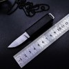 Outdoor Emergency Self-Rescue Self-Defense Small Straight Knife Whistle Necklace Straight Knife Exquisite Pocket Package Opening Knife Fruit Knife