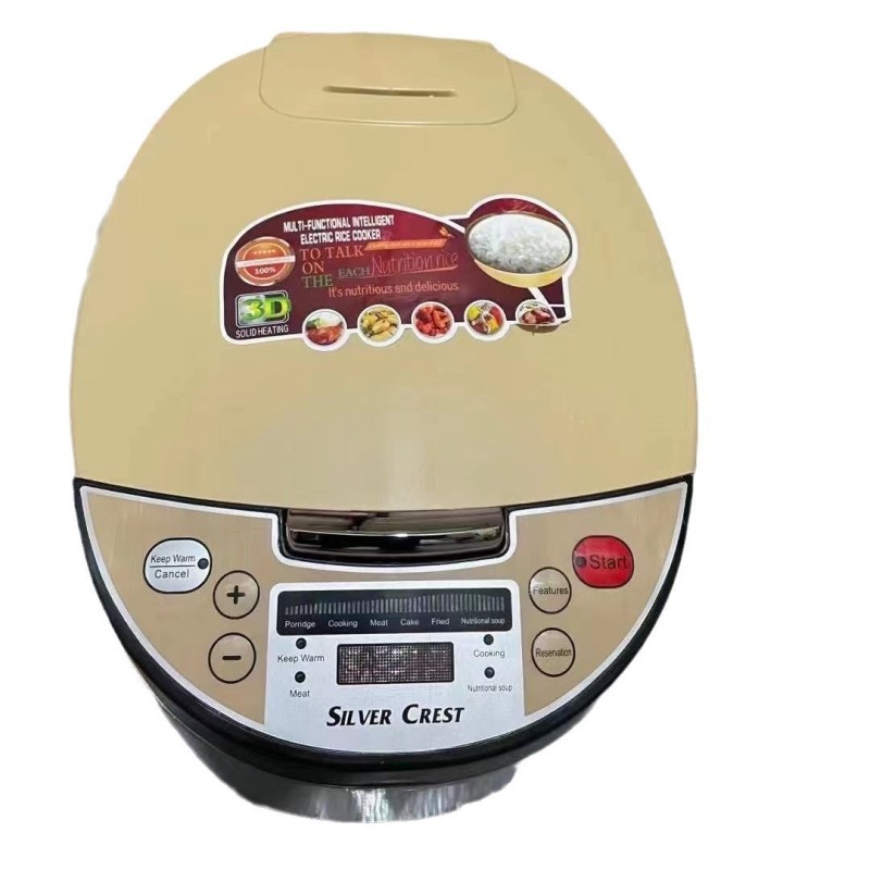 Cross-border intelligent reservation factory direct 5L rice cooker SILVER CREST Rice cooker English home