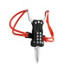 New slingshot folding knife G10 handle competitive deformable high precision hunting slingshot carry-on self-defense fruit knife