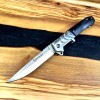Outdoor survival knife sandalwood handle folding knife portable knife wilderness survival high hardness multi-function saber