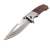Cross-Border Outdoor Self-Defense Folding Knife Browning Saber Mahogany Handle Sharp Fruit Knife Jungle Adventure Knife