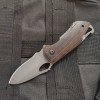 Wooden Handle Stainless Steel Folding Knife Cross-border Carry-on Camping Knives Portable Outdoor Fruit Knife Mini Travel Knife