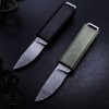 Outdoor Emergency Self-Rescue Self-Defense Small Straight Knife Whistle Necklace Straight Knife Exquisite Pocket Package Opening Knife Fruit Knife