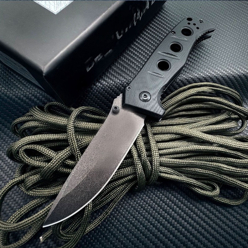 Outdoor Survival Folding Knife G10 Non-Slip Handle Sharp Cutting Small Folding Knife Pocket Fruit Knife Fishing Knife