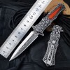 Wholesale outdoor knife high hardness saber household fruit knife field rescue knife hunting stainless steel folding knife