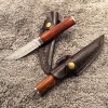 Amazon’s Best-Selling Keel Integrated Lightweight Damascus Forged Small Straight Knife Barbecue Meat Cutting Knife Fruit Knife