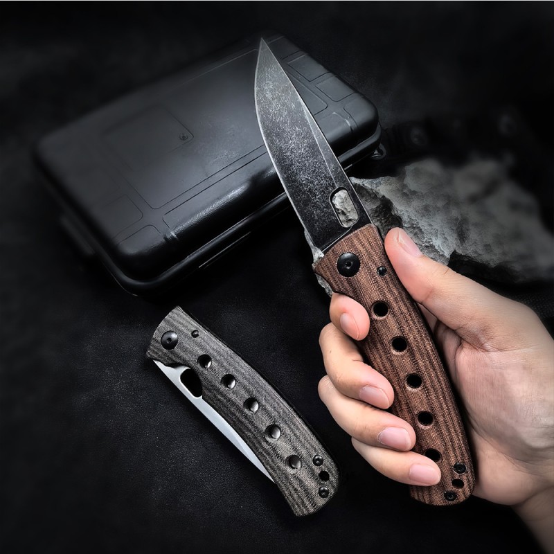 Cross-Border Creative Ma You Folding Outdoor Folding Knife Linen Handle Sharp Fruit Knife Jungle Adventure Mountaineering Knife