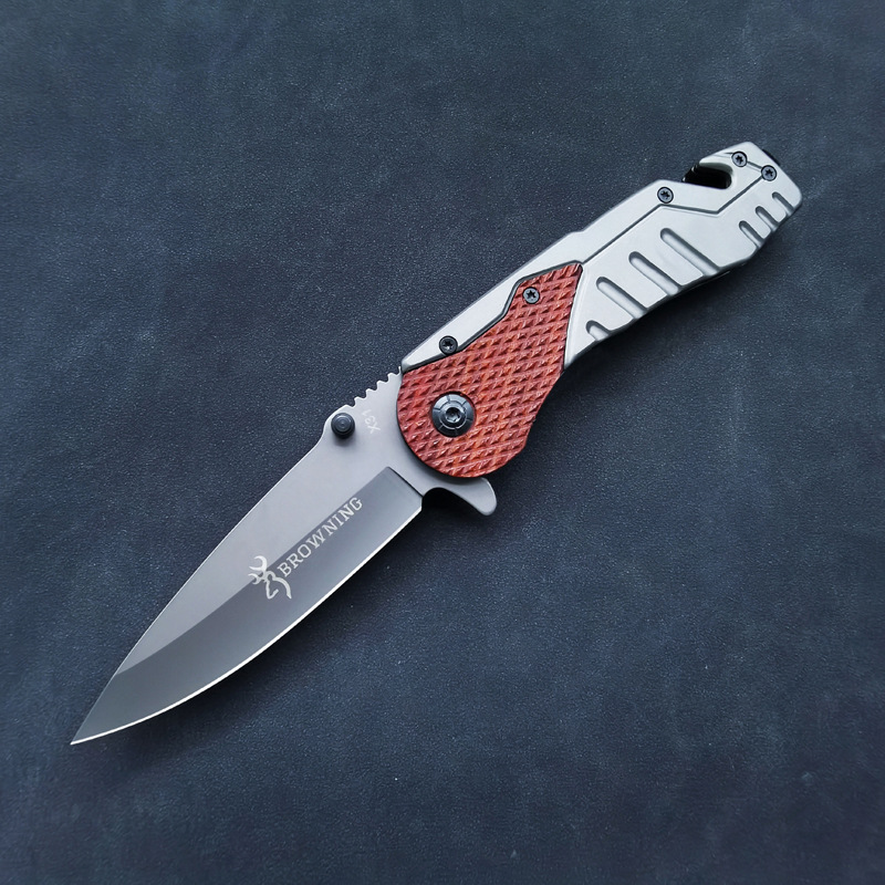 Stainless steel knife sharp self-defense folding knife camping portable fruit knife foreign trade cross-border supply knife wholesale