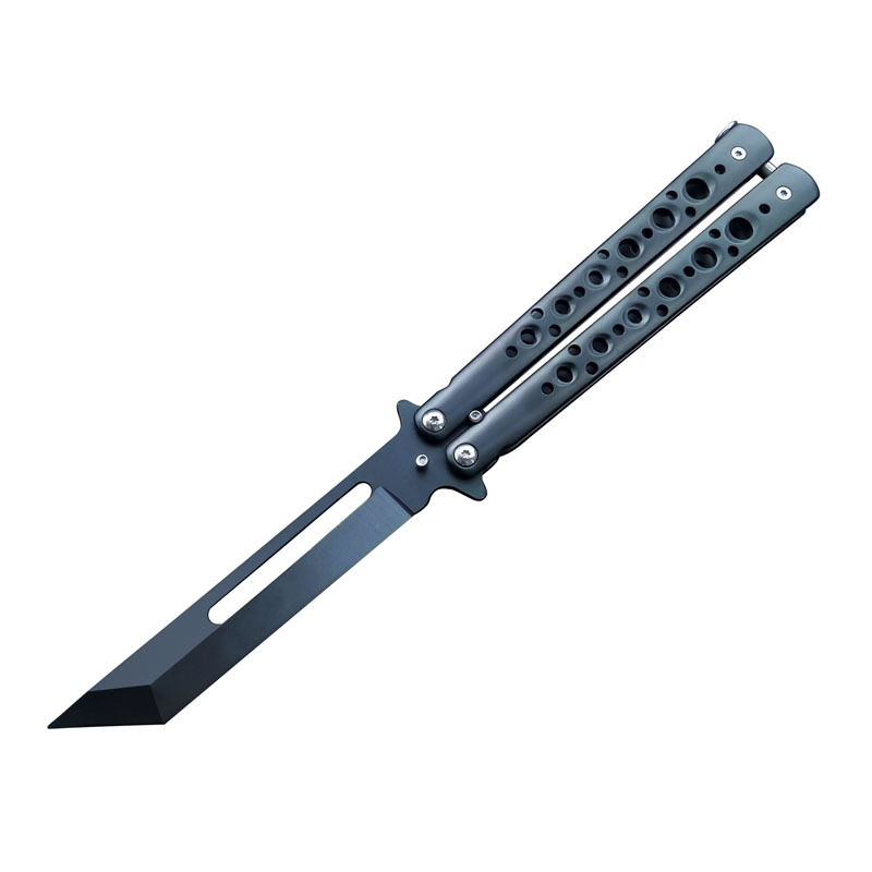 Unbladed Samurai Butterfly Practice Knife CSGO Game Toy All-Steel Hand-Playing Training Novice Comb Practice Artifact