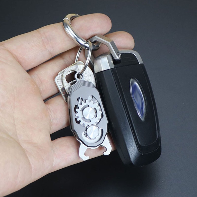 Amazon Creative Outdoor Mechanical Knife Necklace Decorative Knife EDC Beetle Keychain Stainless Steel Fruit Knife